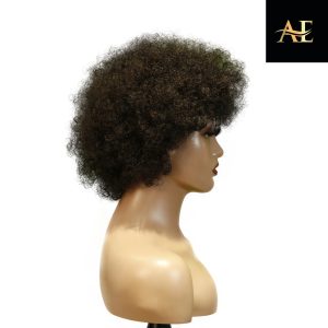 center wig machine made black wig remy hair 2301