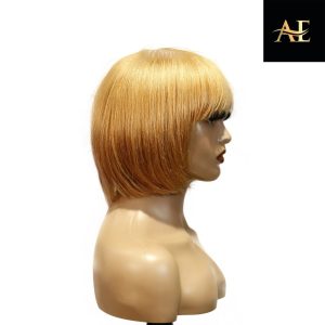 center wig machine made color wig remy hair