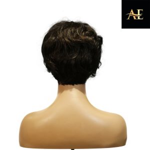 center wig machine made black wig remy hair tc041