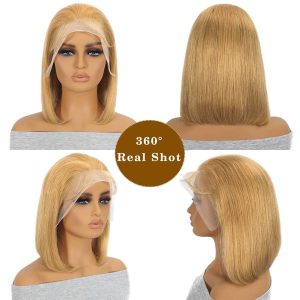 ajmestilo hair 13x4 promo bob wig remy hair 12 inch
