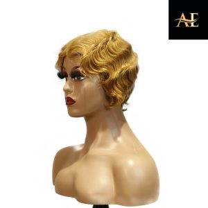 center wig machine made #27 wig remy hair h001