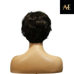 center wig machine made black wig remy hair tc16