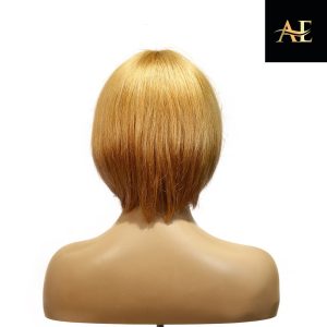center wig machine made color wig remy hair