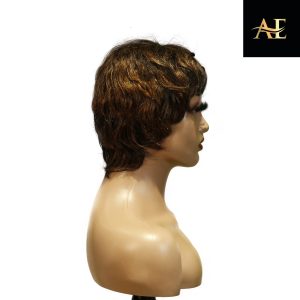 Home center wig machine made black wig remy hair tc066