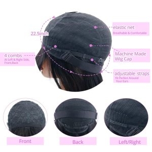 center wig machine made #27 wig remy hair h016