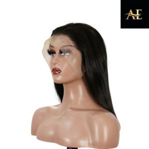 center wig 13x4 straight bob lace front wig natural black asian raw hair