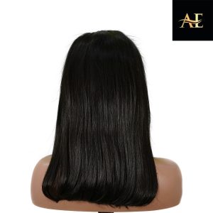 center wig 13x4 straight bob lace front wig natural black asian raw hair