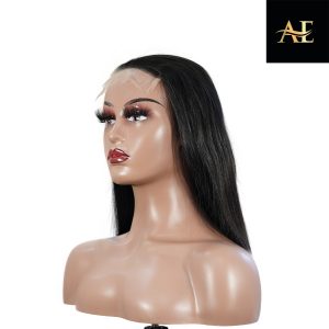 center wig natural black asian raw hair 5x5 hd lace closure straight bob human hair wig