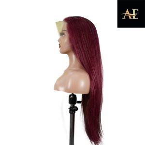 center wig 13x4 straight lace front wig 99j color 26 inch remy hair