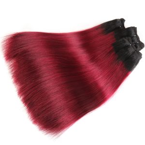 center wig remy hair 1b99j straight bundles brazilian weaving